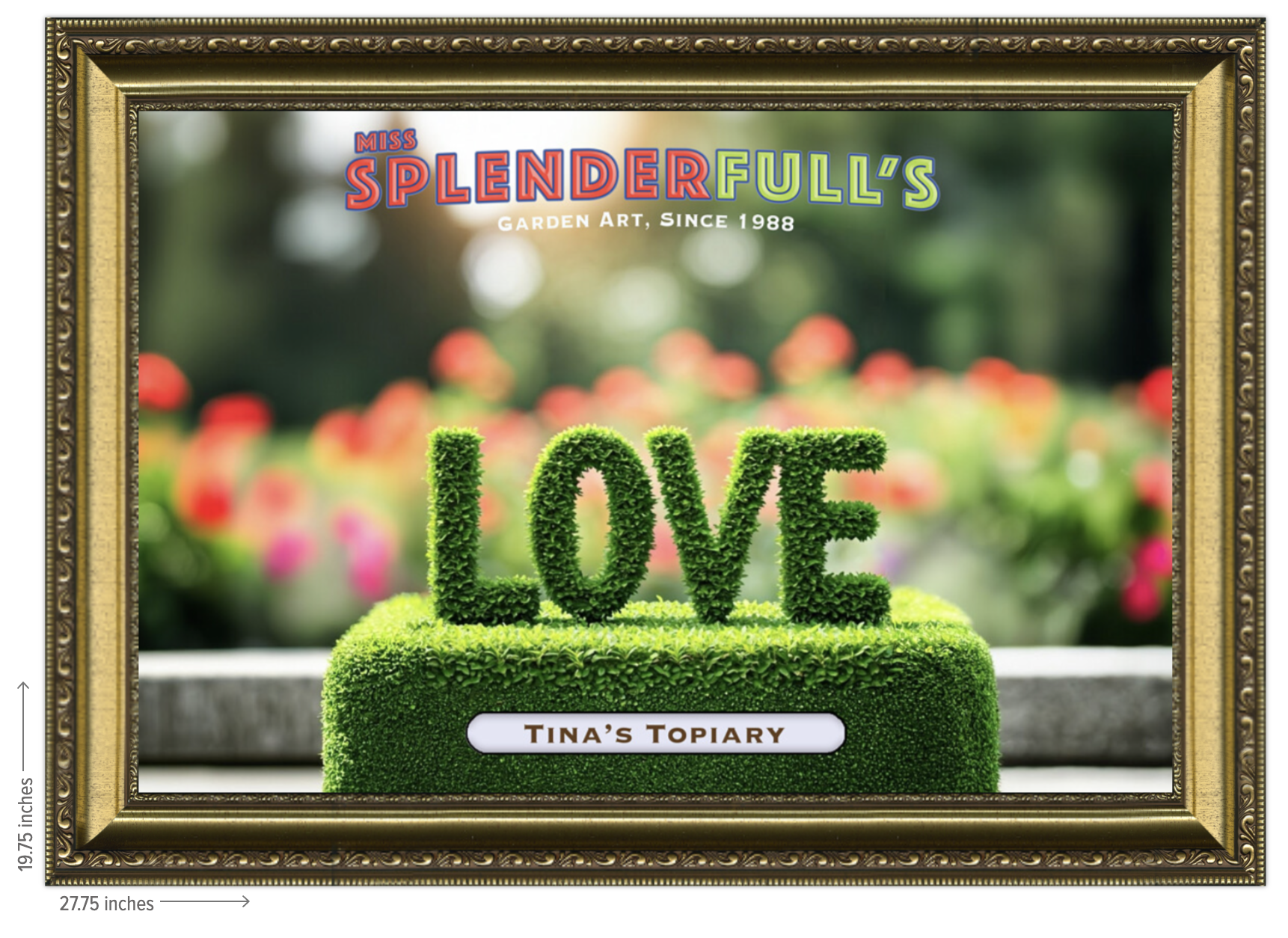 LOVE Topiary with Your Child's Name - Image 2